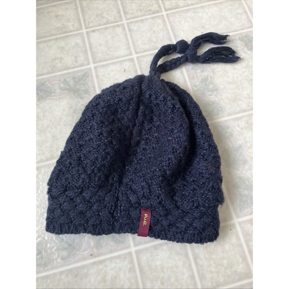 Handmade Accessories - Turtle Fur Black Metallic Winter Hat‎ Ski Cap Tassel Adult